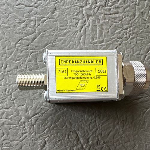 Impedanzwandler 75ω auf 50ω - impedanzwandler,