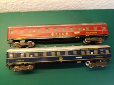 HO 2 Stück Fleischmann Schlafwagen Blech 1611 Orient-Express US Zone