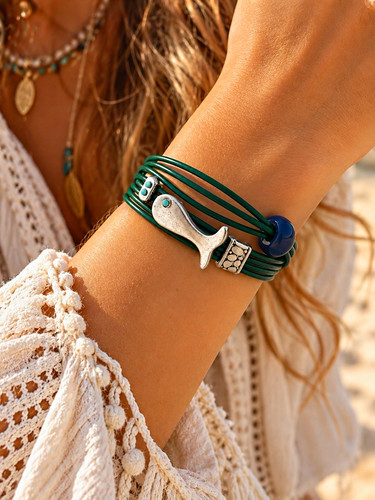 Boho armband mit maritimem - boho-armband,