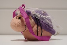 Steinbeck Schnecke Antonella - lila Haus, Schleier, 11 cm - Original, Plüschtier