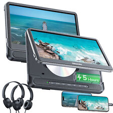 2x12" Auto DVD-Player Kopfstütze Monitor für Kinder 1366x768 HDMI 5 Stunden AKKU