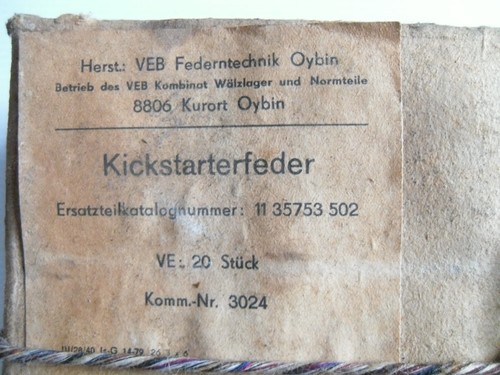 Orig kickstarterfeder simson - orig.,