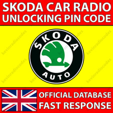 ✅SKODA RADIO PIN CODE BOLERO COLUMBUS OCTAVIA STREAM SYMPHONY RNS 315 510 RCD✅