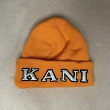 KARL KANI Herren Mütze Beanie Wintermütze Hip Hop Strickmütze Logo 24500 Gelb
