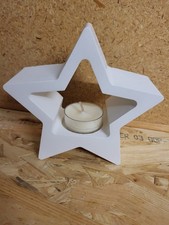 Teelichthalter "Stern" aus Gips