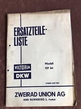 Sachs Ersatzteilliste DKW Victoria Zweirad Union Modell Jet 159 1969