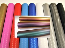 3D Kohlefaser Vinyl Wrap (Luft/Blasenfrei) Mehrere Größen/Farben
