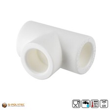 PPR Aqua-Plus T-Stück 20mm bis 40mm Fusiotherm Schweißtechnik PP-R, WEIß