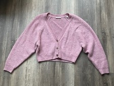 ESPRIT * schöne Strickjacke Jacke mit Wolle * rosa altrosa * Gr. S / 36 * TOP!
