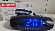 Telefunken CR 3 LED Display Uhrenradio Radiowecker Schwarz
