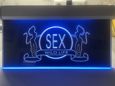 Neonschild LED Schild blau