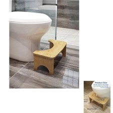 Toilettenhocker Bambus Holz WC