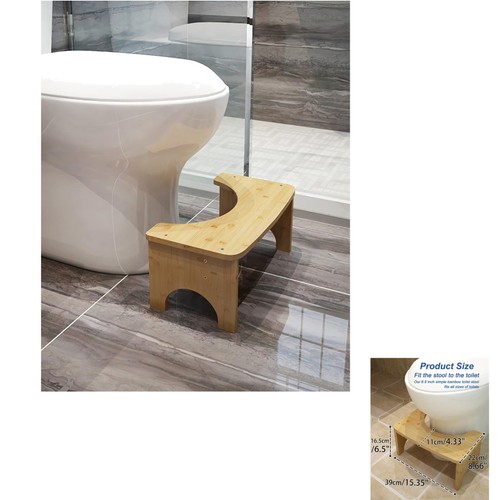 Toilettenhocker bambus holz - toilettenhocker,