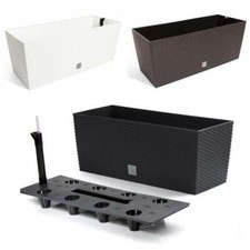 Blumentopf Blumenkasten Blumenkübel Rattan Optik Bewässerung Wasseranzeiger