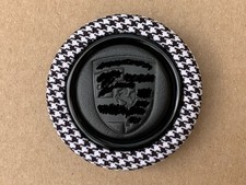 Leder Hupenknopf Leather Horn