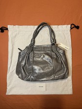 Handtasche, HOGAN, grau, Leder