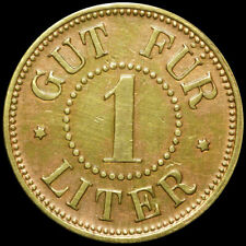 BIERMARKE: Messing-Marke, "Gut