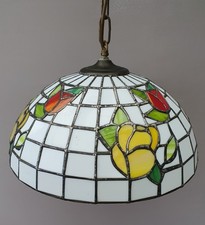 Lampe Hängelampe Tiffany 70er