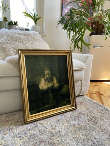 Großes vintage gemälde - großes,