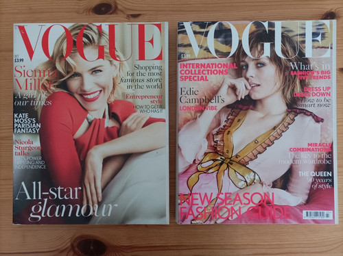 Vintage vogue magazines - vintage,