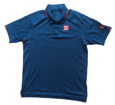 Uniqlo Roger Federer 2021 French Open Halle RF Tennis Polo Shirt Roland Garros L