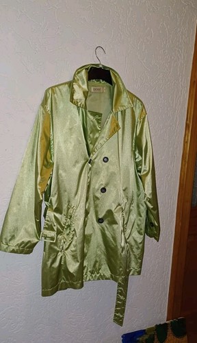 Trench coat metallic - coat,, green