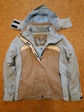 Ski- und Snowboardjacke Exxtasy, Mädchen/Damen, Größe 36, beige-brau-blau