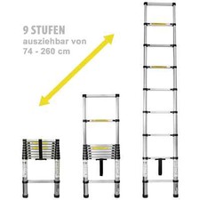 Alu teleskopleiter max 6m - alu-teleskopleiter, 2,6m