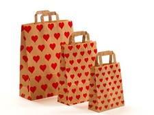 Papiertragetaschen Herzen