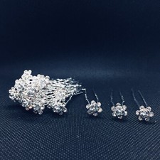 20 Stück Haarnadeln mit verschiedene Farben Strass , Brautfrisur, U-Form