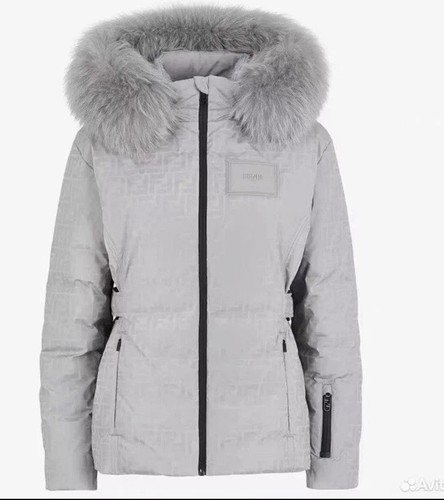 Fendi skijacke jacke grau mit - grau,
