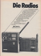 Sony Captain 55 - Reklame Werbeanzeige Original-Werbung 1974