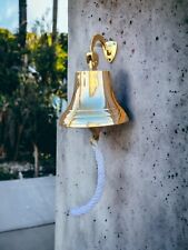 ⭐⭐ ⭐⭐⭐ Schiffsglocke Large Wandglocke Messing Tür Glocke Maritim Ø 14 cm