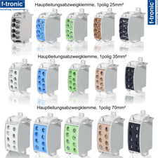 Hauptleitungsklemme anreihbar