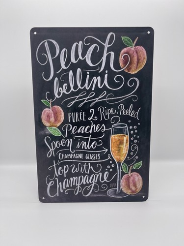 Blechschild cocktail peach - cocktail,