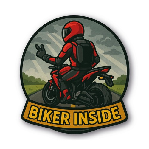 Biker aufkleber motorrad - aufkleber,