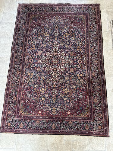 Vintage keshan blumen teppich - vintage,