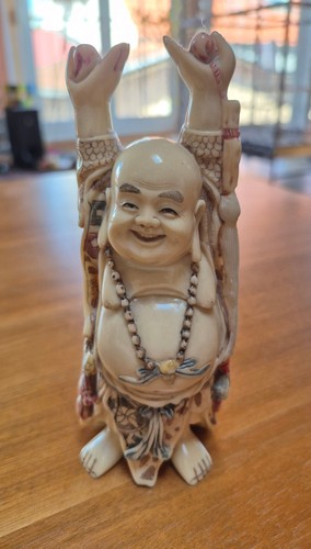 Detailreiche happy buddha - "happy, buddha"