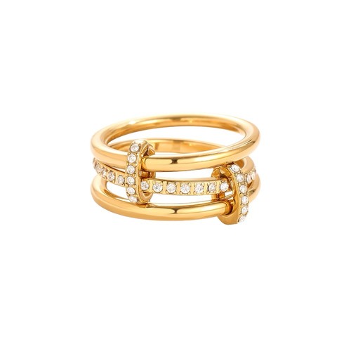 Stapelring edelstahl gold - stapelring,