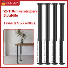 Tischbeine Eisen Optik 72-110cm Sehr Stabil Tischfüße Höhenverstellbar Ø 60 mm