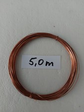 Kupferdraht Blank unlackiert  unbeschichtet Basteldraht 5 m ,  Ø  = 0,5mm