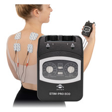 TENS Gerät Stim Pro ECO 2 Kanal Reizstromgerät mit 4 Elektroden Schmerztherapie