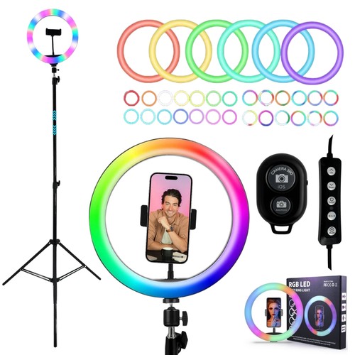Rgb led ringlicht mit 210cm - led,