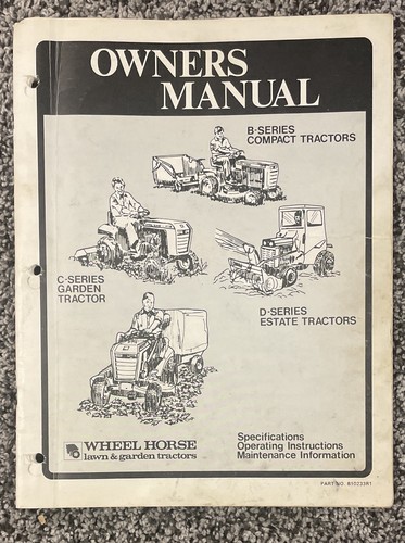 Vintage wheel horse d - wheel,