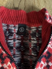 Bogner Fire+Ice Strickjacke Damen XL/Wolle+Kaschmir/Zip-Cardigan Rot-TopZustand