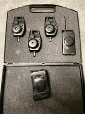 Fox Micron STR 3 + 1 Funk Bissanzeiger Set mit Koffer & Lederetui Karpfenangeln