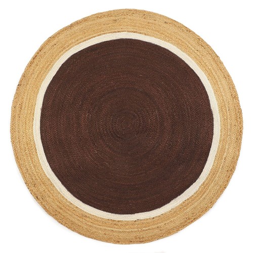 Teppich design rund brown - design, 100%