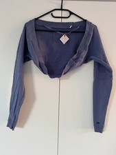 Bolero blau grau cardigan