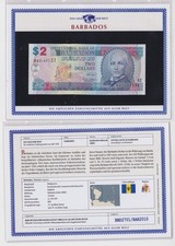 2 Dollar Banknote Barbados