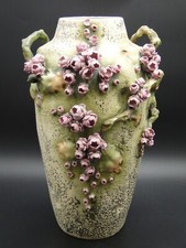 Vase Amphora-Werke Keramik Jugendstil Turn Teplitz Böhmen Bodenvase 1900 H: 43cm